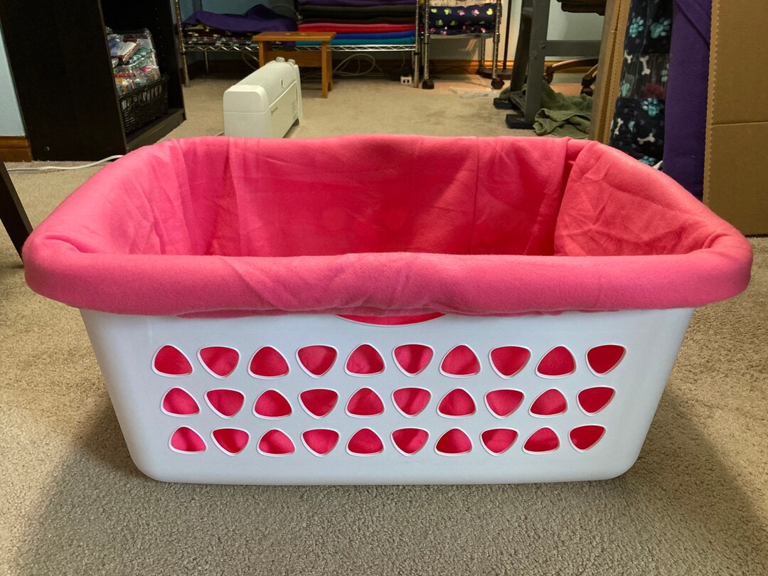 Whelping Laundry Basket Liner ONLY for Litters Pink Etsy