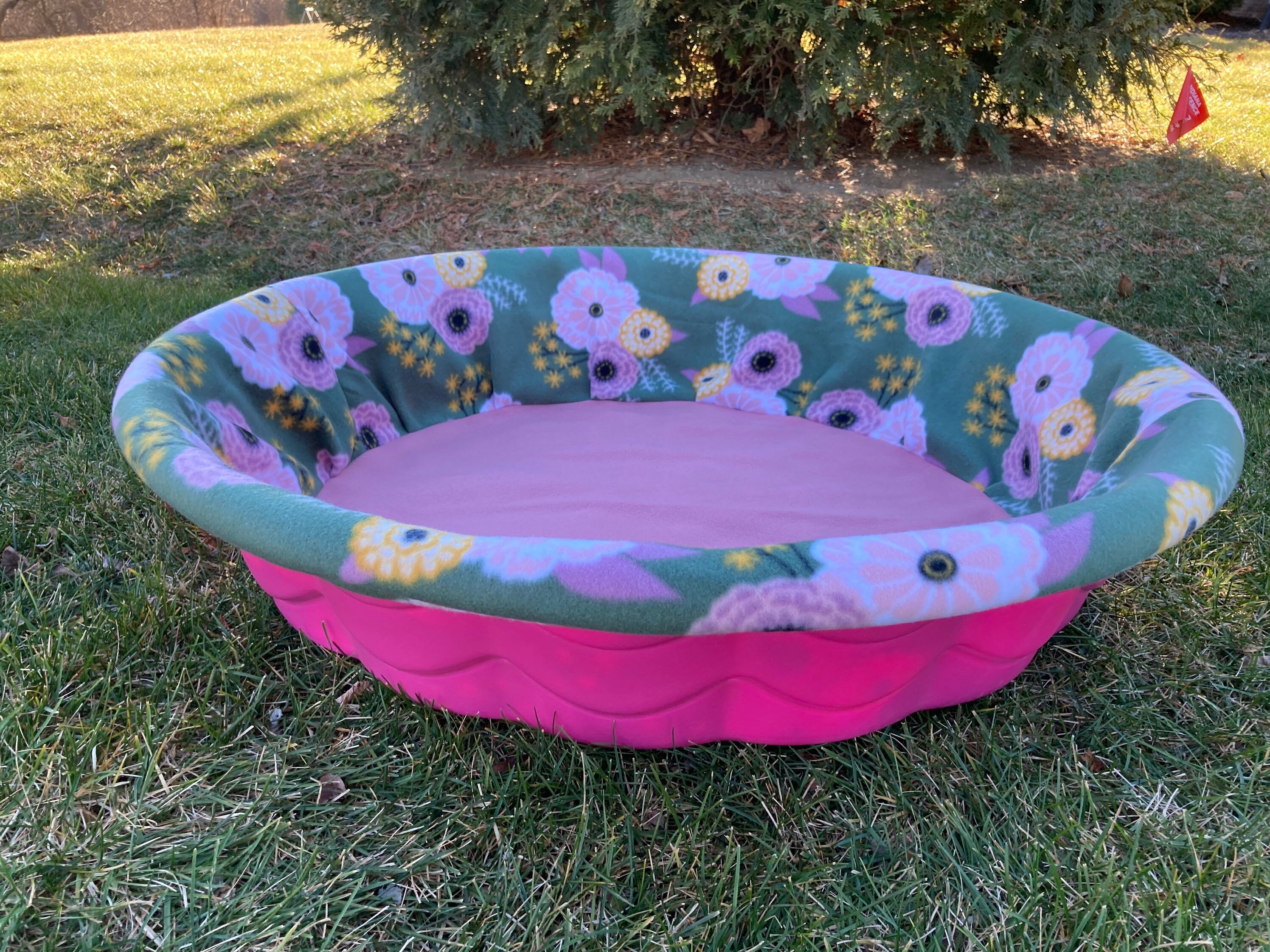 SHIPS FREE LARGE Fleece Whelping Pool Cover Floral Bouquets Etsy