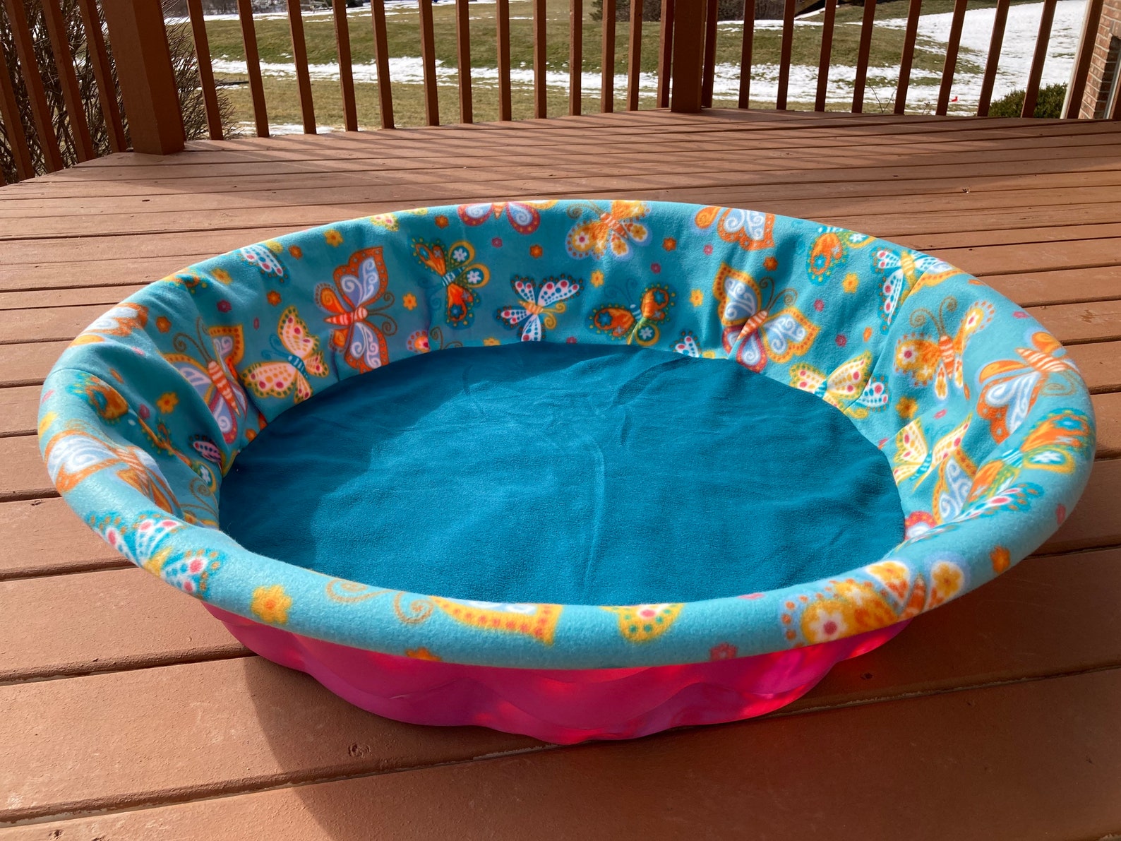 SHIPS FREE SMALL Fleece Whelping Pool Cover Multi Colored Etsy