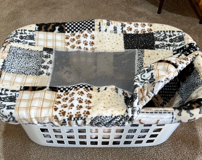 Padded Laundry Basket Paws