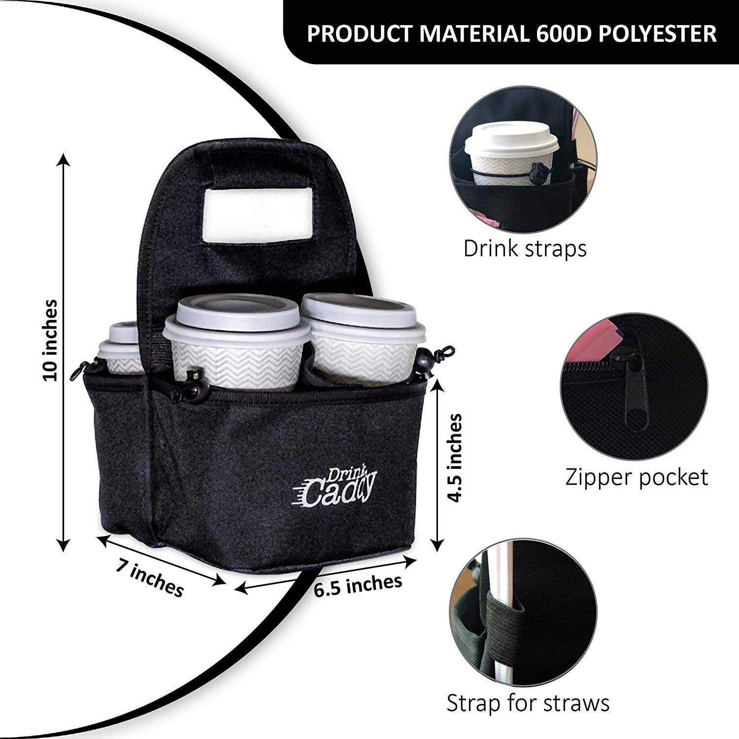 Portable Drink Carrier and Reusable Coffee Cup Holder 4 Cup Etsy Australia