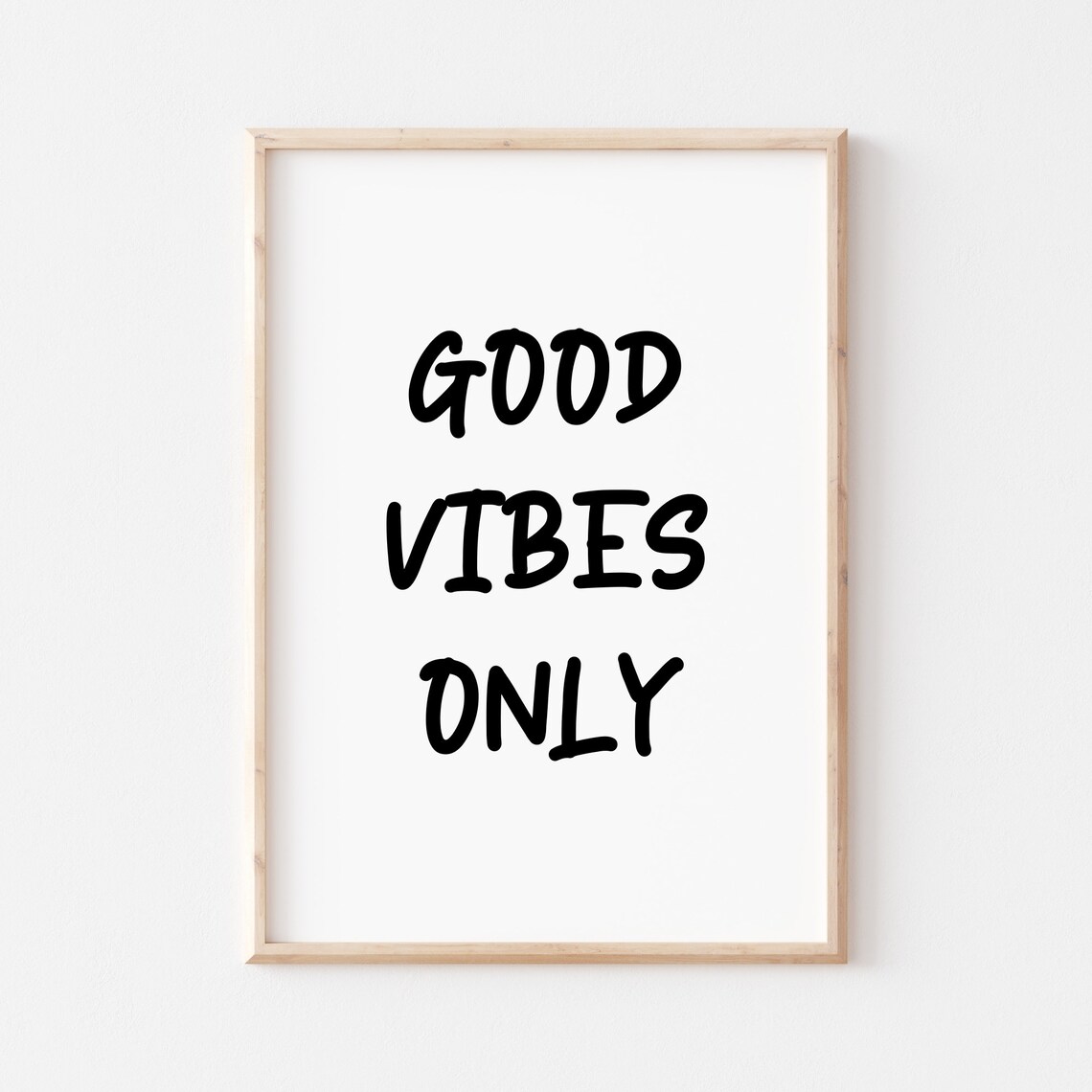Good Vibes Only Print Wall Printables Motivational Prints | Etsy
