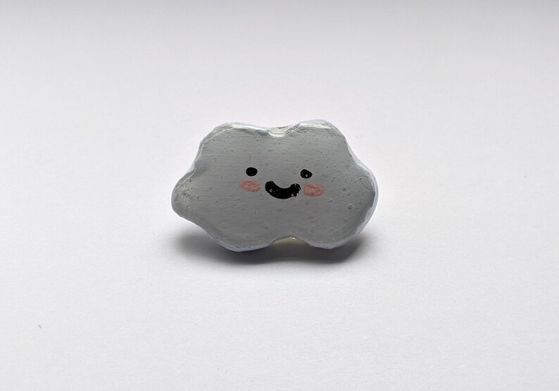 Clay Cloud Pin