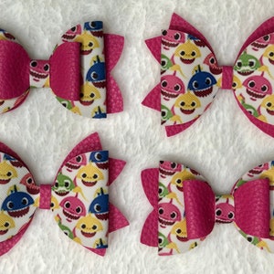 Baby Shark Hair Bows