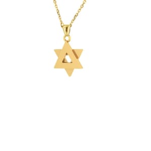 Star Of David Pendant, Magen David Pendant, Jewish Star Necklace, 14K Gold Pendant, Gold Star Of David, Bar/Bat Mitzvah Gift