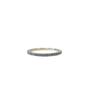 Black diamonds eternity gold ring 14K, Dainty jewelry, Personalized jewelry