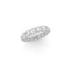 Full Eternity Diamond Ring, All Around Diamond Band, Natural Diamond Round Cut, Diamond Wedding Ring, 14K/18K Gold, Anniversary Ring For Her