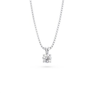 Lab-grown Diamond Solitaire Pendant, Round Cut Diamond Pendant, 14k Gold Diamond Necklace, Lab Diamond Pendant, Dainty Jewelry, Wedding Gift