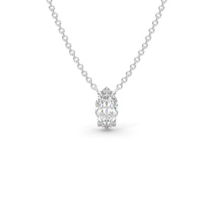 Marquise-Cut Solitaire Pendant Necklace,  Diamond Necklace For Women, 14k Solid Gold Necklace, Bridal Jewelry, Christmas Gift Necklace