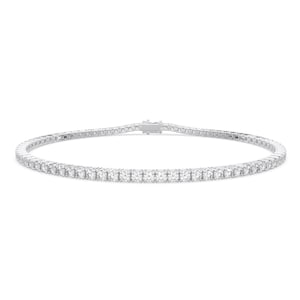 Lab-grown Diamond Tennis Bracelet, Dainty 14K/18K Gold Diamond Bracelet, Lab Diamond Tennis Bracelet, Wedding Jewelry, Bridesmaid Gift