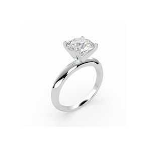 Round Brilliant Cut Ring, Solitaire Engagement Ring, Natural Diamond Engagement Ring, Round Cut Diamond Wedding Ring For Women