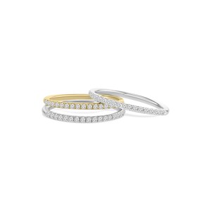 Halbe Ewigkeit Diamant Band, Naturdiamant Ehering, zarter Diamantring, 14 k Gold, Versprechensring, Geburtstagsgeschenk für sie