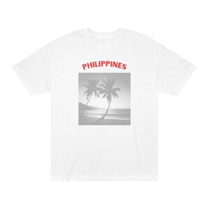 Philippines Palm Tree Unisex Classic Tee, Summer Beach Shirt, Vacation T-Shirt, Travel Gift, Island Vibes Apparel