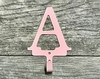 Kids Letter Hooks Towel Hanger Letter Coat Hanger Metal Individual Letter Hooks Letter Towel Hooks Letter Coat Hooks Letter Hat Hooks Letter