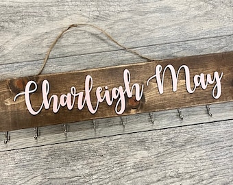 Personalized Headband & Bow Organizer, Nursery Decor