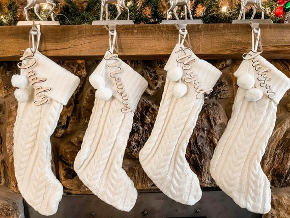 How to Make DIY Personalized Stocking Tags - Mornings on Macedonia