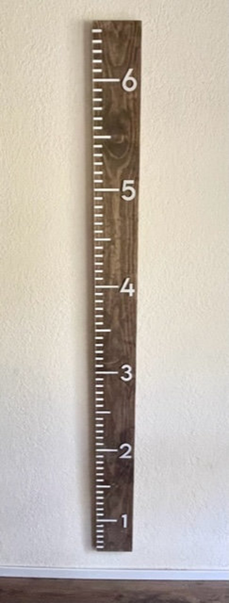 Growth Chart | Wooden Growth Ruler | Personalized Height Chart | 1st ...