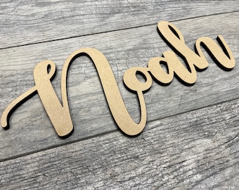 Custom Name Sign Wall Decor Wood Letters Baby Nursery Name Sign Wooden Sign Baby Name Sign Personalized Wooden Name Sign for Nursery