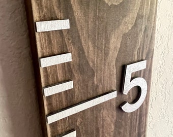 Wooden Growth Chart | Personalized Growth Chart | Growth Chart For Kids | 3d Growth Chart