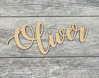 Custom Name Sign Wall Decor Wood Letters Baby Nursery Name Sign Wooden Sign Baby Name Sign Personalized Wooden Name Sign for Nursery