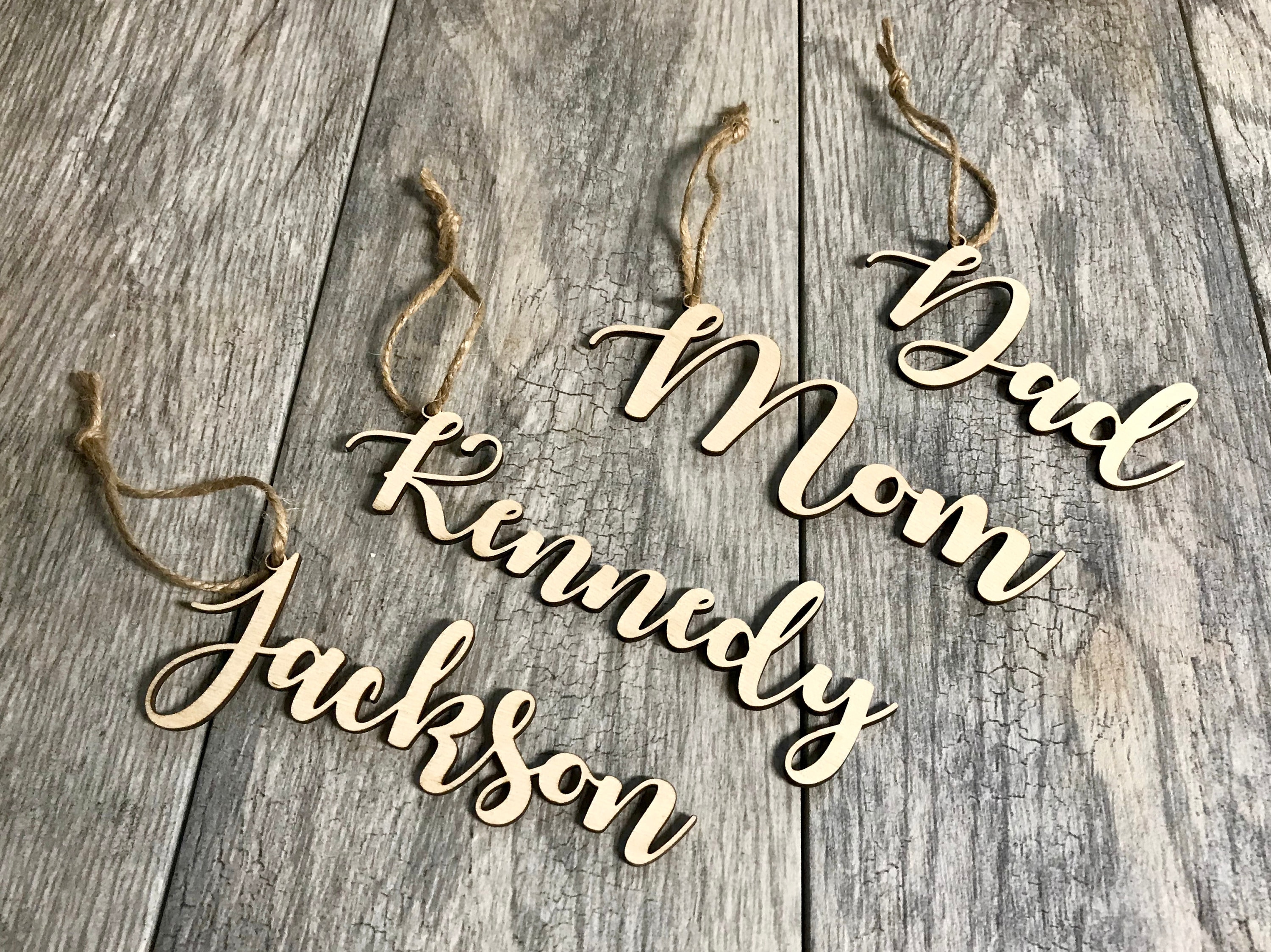 Stocking Name Tags Custom Stocking Tags Names for Stockings ...