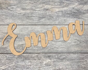Custom Name Sign Wall Decor Wood Letters Baby Nursery Name Sign Wooden Sign Baby Name Sign Personalized Wooden Name Sign for Nursery