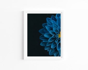 Black Dahlia Floral Watercolor Giclée Print | Dahlia Art Print | Dahlia Painting | Dahlia Farmhouse Decor | Watercolor Floral Painting