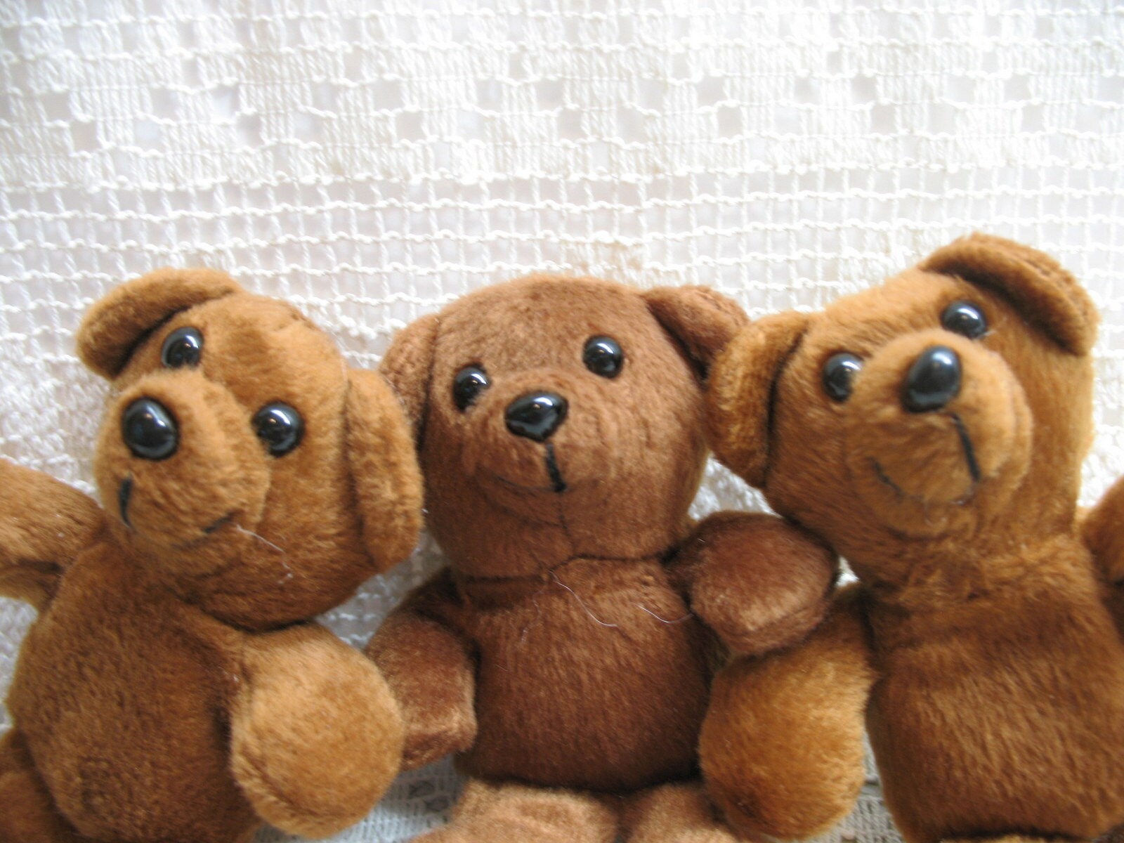 5xMiniature soft light brown teddies 6cms.perfect for crafting 
