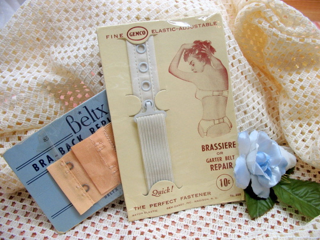 2 Vintage Bra Brassiere Garter Belt Repair Fasteners Orig. Etsy