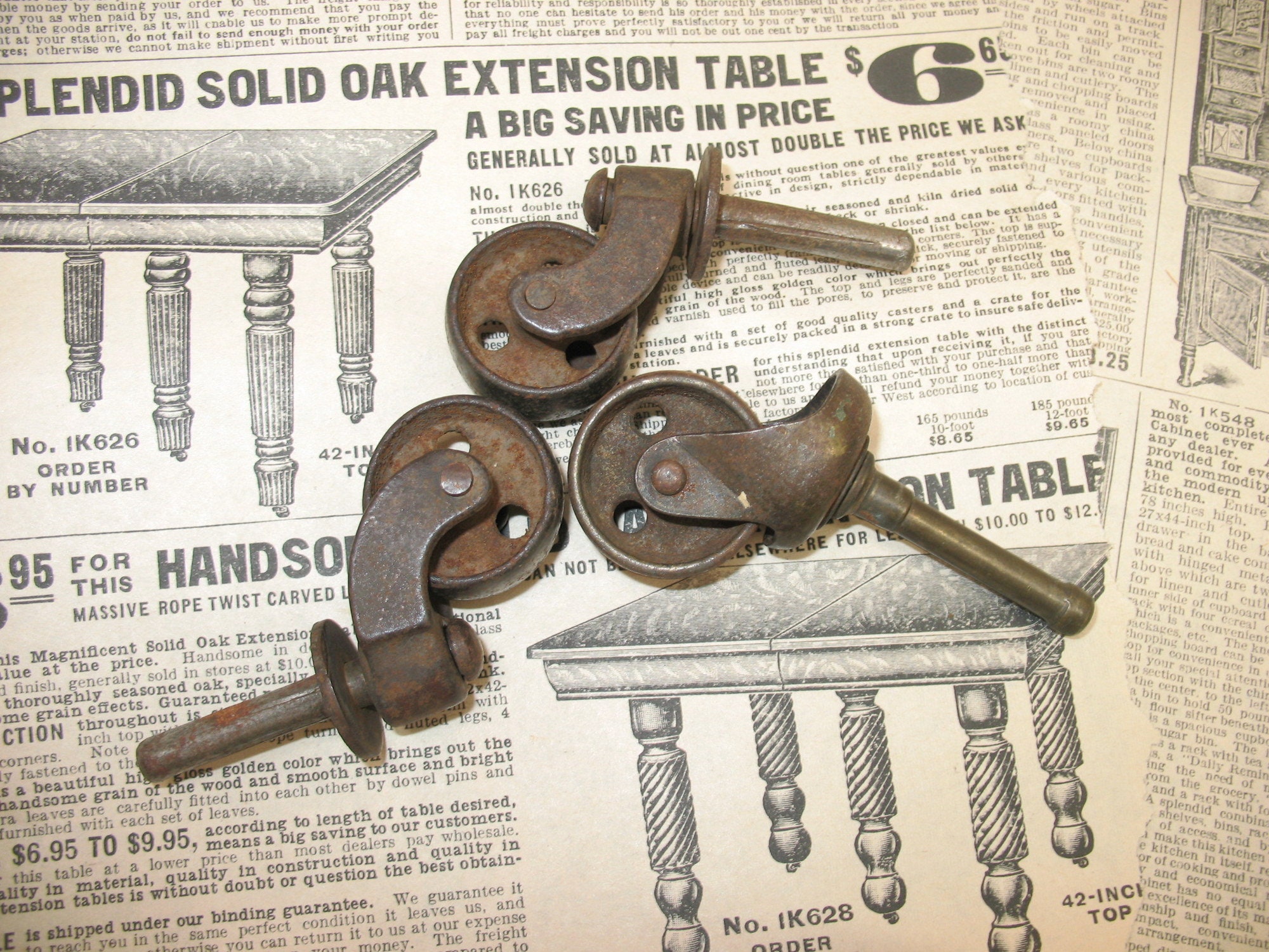 Old 1920 vintage rusty pequeñas ruedas de ruedas grandes para | Etsy