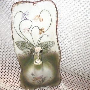 Vintage Studio Ceramic Handmade Oil Lamp Wall Mount Cottage Core Farmhouse