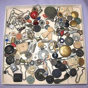 Junk Lot ~ 100% Authentic Junk!: Found Objects for Assemblage Art Bits and Bobs