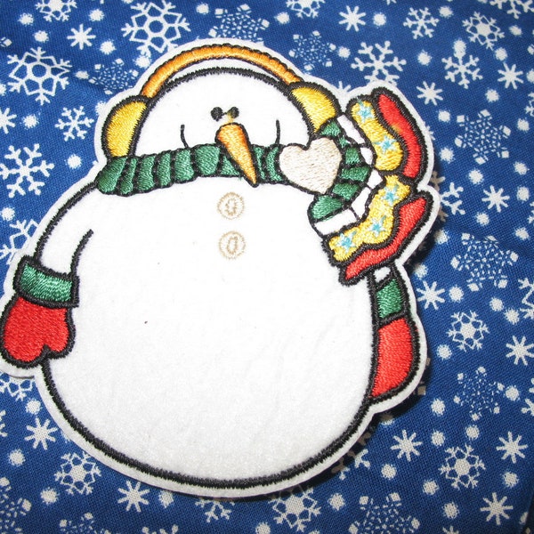 Huge Snowman Christmas Pin Brooch Vintage Fun Light Weight  Retro 1980's Whimsical Holiday Jewelry