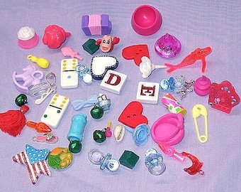 Lot of Minis Miniature Trinket Confetti Junk Drawer for Crafting Assemblage Art Shadow Box Dioramas Re-purpose