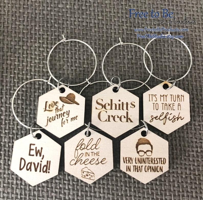 Schitt/'s Creek Inspired Wine Charms Drink Charms