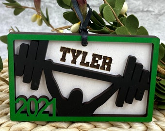 2022 Crossfit Ornament Personalized for Weight-lifting and cross fit