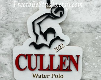 Water Polo Personalized Ornament for Water Polo Players- Updated for 2023