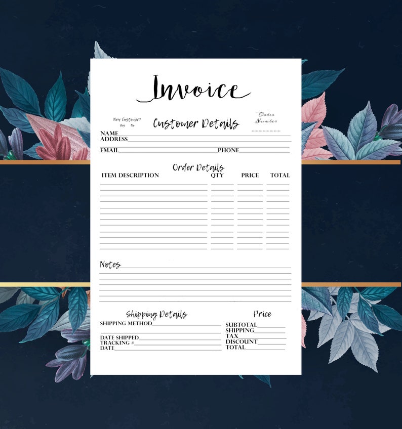 Jewelry Invoice Template