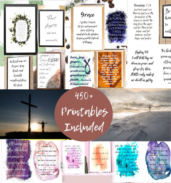 Kjv Bible Bundle Popular Right Now Scripture Bundle Kjv Etsy