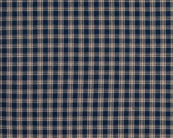 Fabric by the Metre ~ 100/% Cotton Homespun Check Gingham ~ NAVY check fabric
