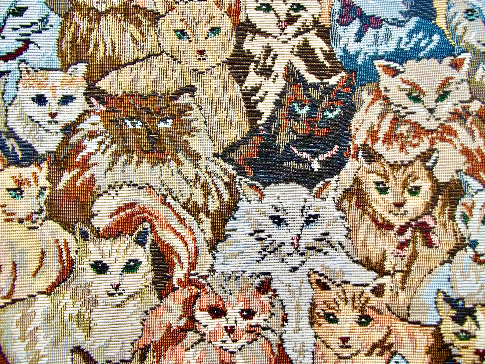 Cat Fabric Cat Tapestry Cat Upholstery Cat Lovers Gifts Etsy