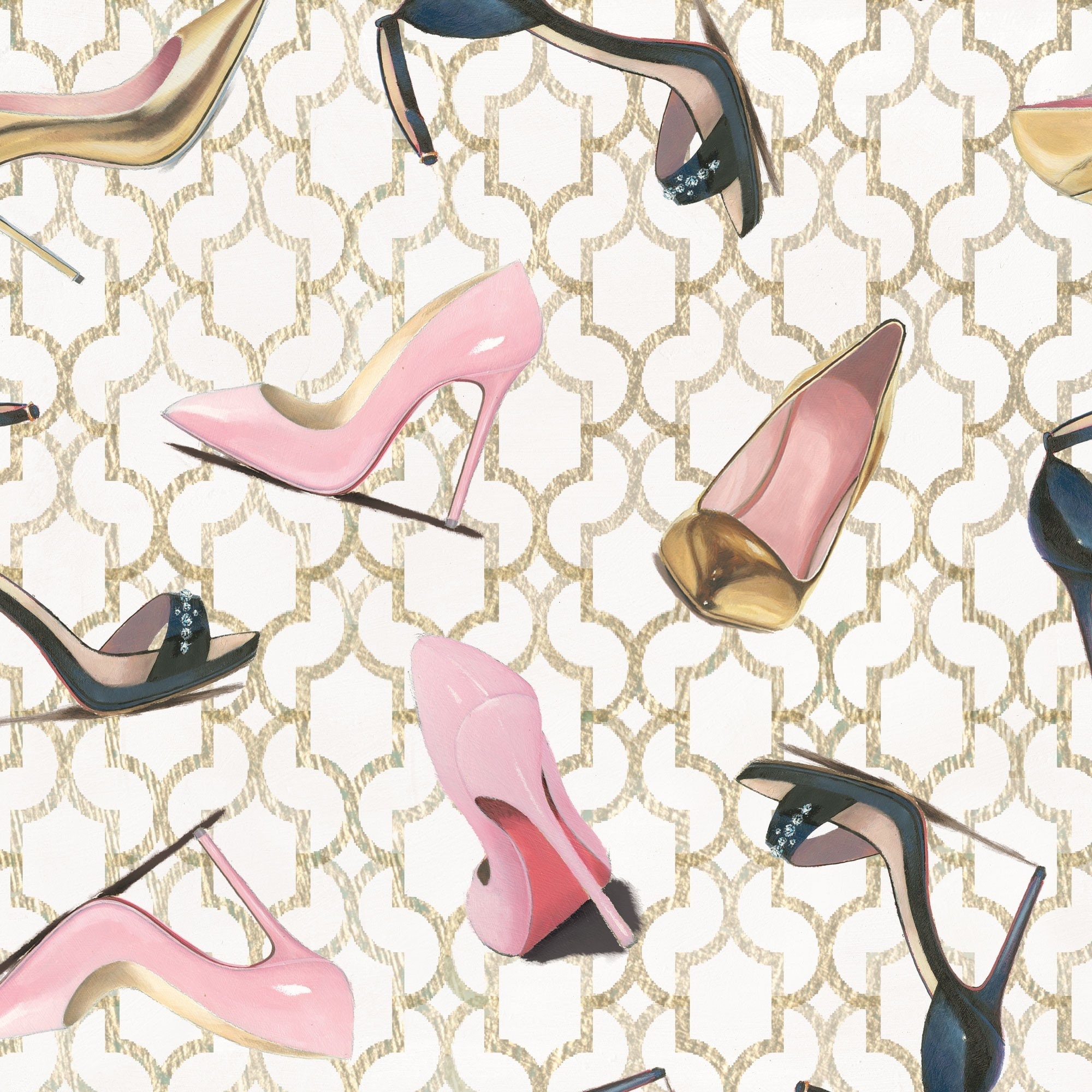 Paris Material, Paris Fabric By The Yard, Pink & Black Shoes, Perfume Material, Floral Paris Fabric, Pink And Black Fabric, Purse Fabric
