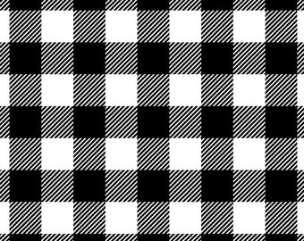 Black & White Flannel, Buffalo Check Flannel, Lumberjack Flannel, Flannel By The Yard, Farmhouse Plaid, Quilting Flannel, Gift For Quilters