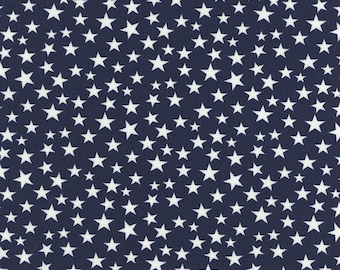 Star Fabric, White Star On Blue Fabric, 4th Of July Decor, Quilters Cotton, Patriotic Star Fabric, Americana Fabrics, Military Cotton, Gifts