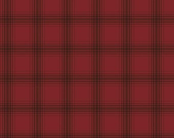 Red & Black Plaid, Christmas Plaid, Red Plaid Fabric, Christmas Red Plaid Fabric, Plaid Quilting Fabric, Lodge Cabin Decor, Cabin Fabric
