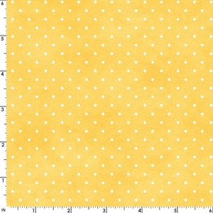 White Polka Dots On Yellow, Maywood Studio Fabric, Yellow Dot Fabric, Polka Dots By The Yard, Dotted Cotton Fabric, Dot Yellow Quilt Cotton