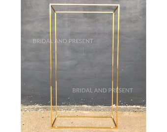 Custom 7ft Metal Rectangular Tall Floral Stand/Geometric Stand/Vase/Backdrop Stand Column Arch/Wedding Backdrop Arch
