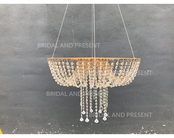 Buy CLEARANCE! Hanging Swing Crystal Chandelier Cake Stand for