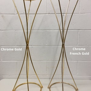 Gold Trumpet Metal Tall Centerpiece/Geometric Stand/Vase image 7