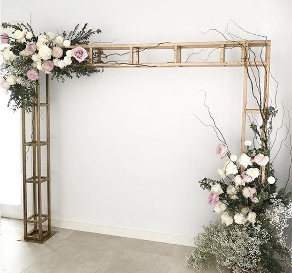 New Custom 6.5ft Metal Rectangular Tall Floral Stand/geometric  Stand/vase/backdrop Stand Column Arch/wedding Backdrop Arch 